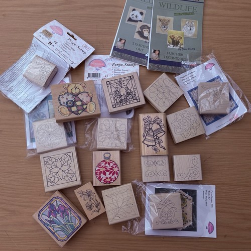 Wood mounted rubber stamp - wood,