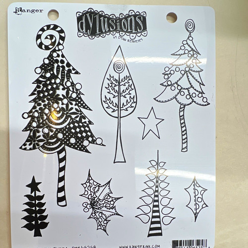 Ranger dylusions rubber - rubber, stamp