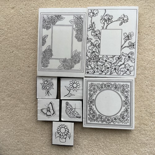 Collection rubber stamps - rubber,