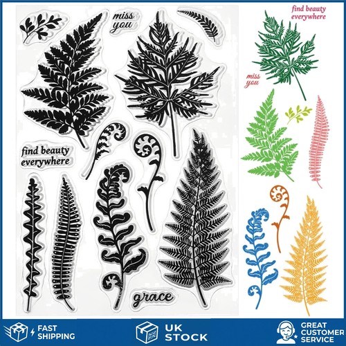 Vintage fern leaf clear - vintage,