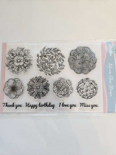Clear stamps floral - clear,