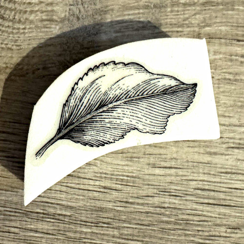 Leaf design mounted rubber - leaf,