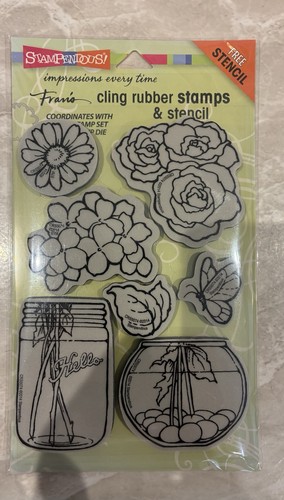 Stampendous fran bouquet jar - stampendous,