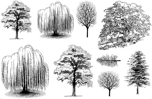 Stamp addicts trees 5028 - stamp,