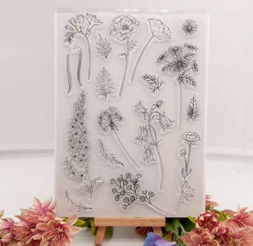 Flower leaf silicone clear - flower,