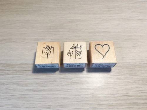 Anita wooden rubber stamp x - wooden,