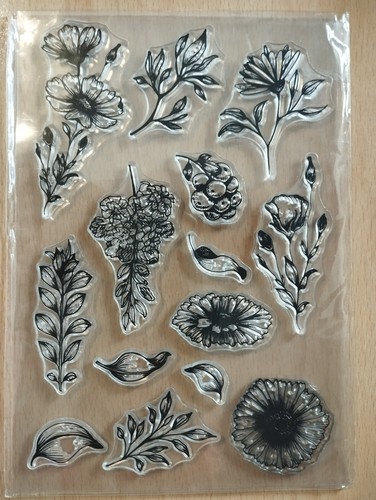 Clear stamp set - -, flowers