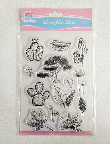 Silicone clear stamp set - silicone,