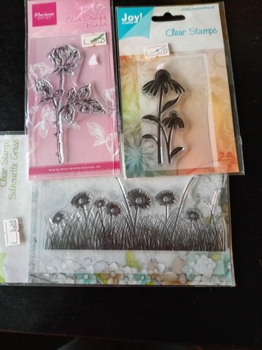 Floral rubber clear cling - floral,