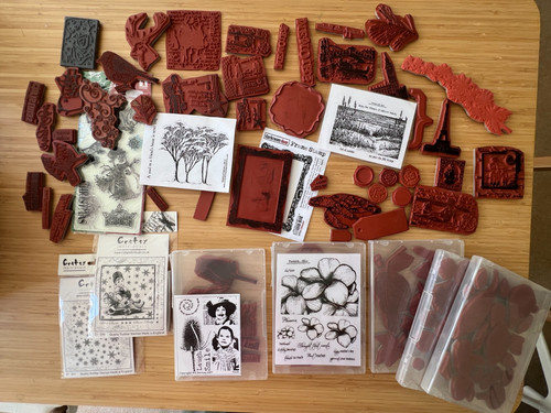 Huge rubber stamp - , clearout