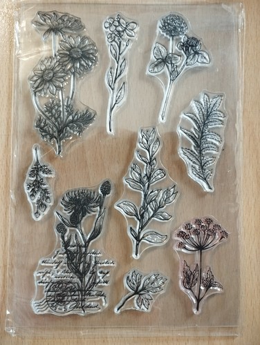 Clear stamp set flowers - stamp,