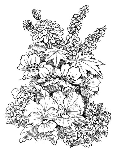 Stamp addicts floral bloom - addicts,