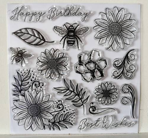 Clear stamp set flowers - stamp,