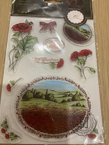 Poppy clear stamp set - poppy,