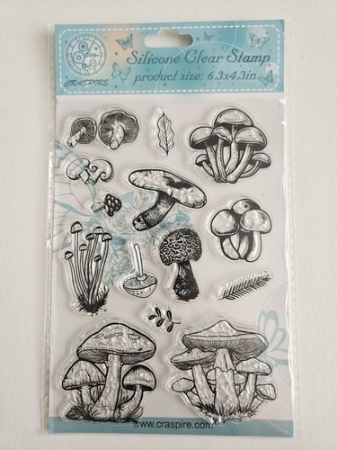 Clear stamps mushrooms - clear,