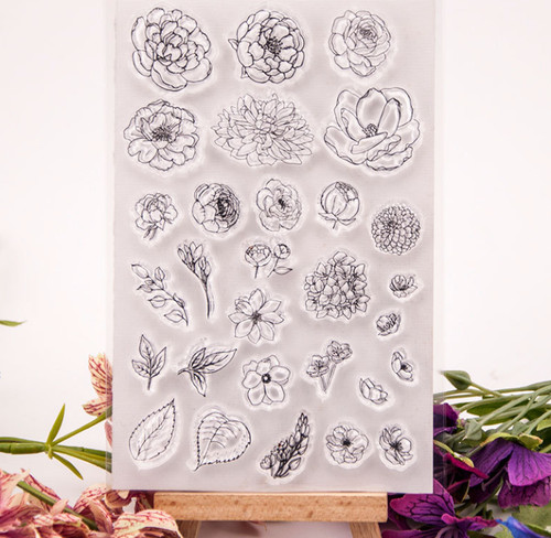 Flower leaf silicone clear - silicone,