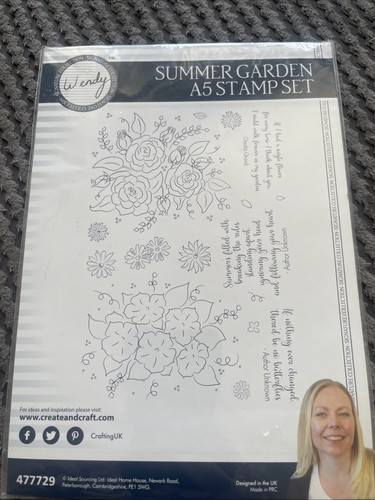 Summer garden stamp set - summer,