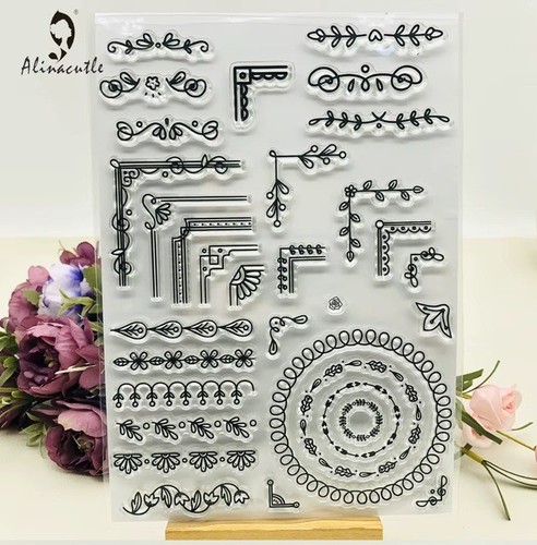 Alinacutle clear stamps leaf - stamps,