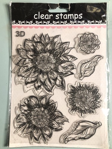 Clear stamps sunflowers - stamps,