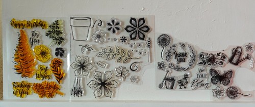 Clear stamps set - clear, birds