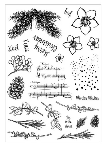 Clear silicone stamps - 23,