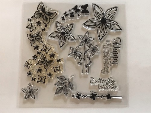 Flowers butterfly wishes - , happy