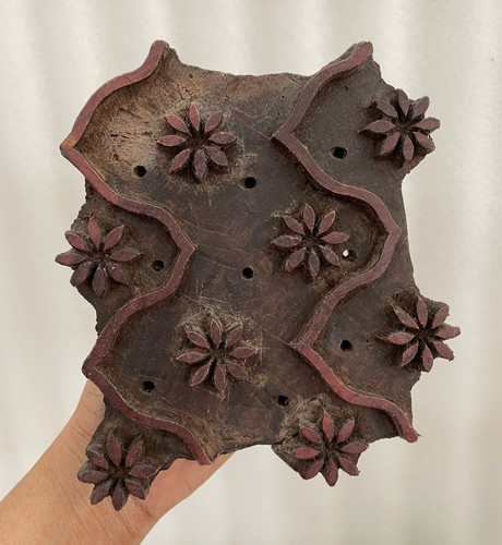 Antique wooden motif - , stamp