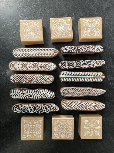 Wood rubber stamps - wood,