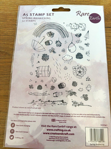 Rare earth clear stamp set - earth, a5