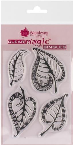 Woodware clear stamps leaf - woodware,