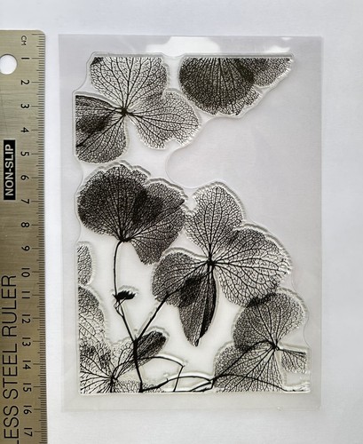Clear rubber stamp - , leaf