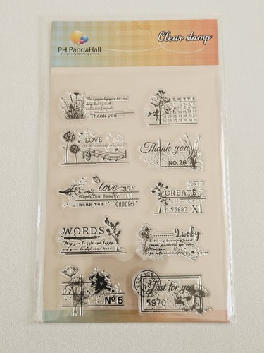 Clear stamps vintage - stamps, floral