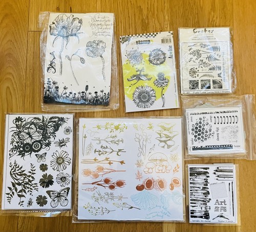 Rubber stamps flowers foliage - flowers,