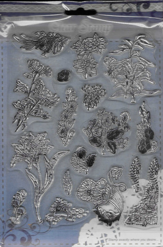 Floral clear stamp set - floral,