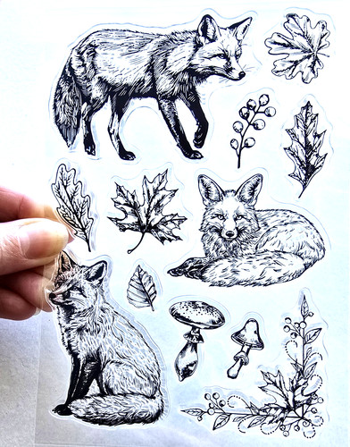 Clear stamps realistic red - clear,