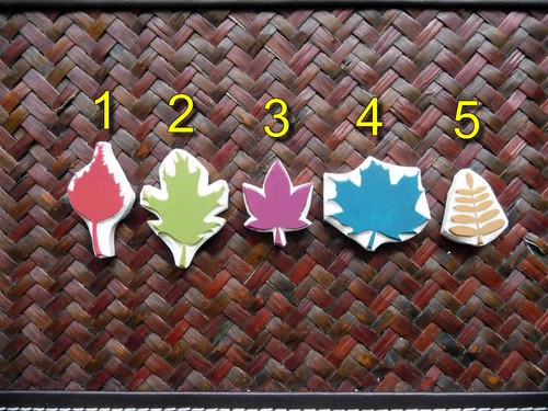 Leaf rubber stamps hand - rubber, stamps,