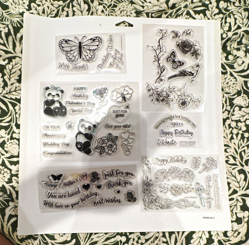 Clear photopolymer stamp set - clear,
